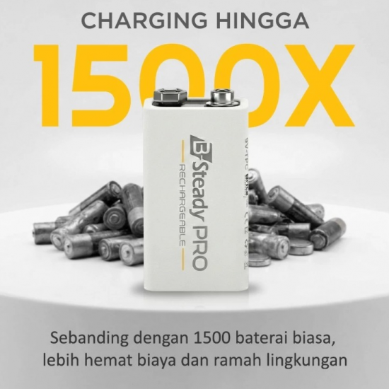 Battery Brica B-Steady Pro 9V-TPC 1100 MAH